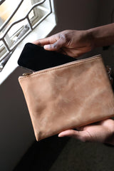 The Leather Clutch