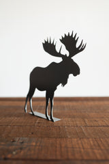 Moose Silhouette Woodland Statue