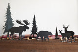 Bear Silhouette Woodland Statue