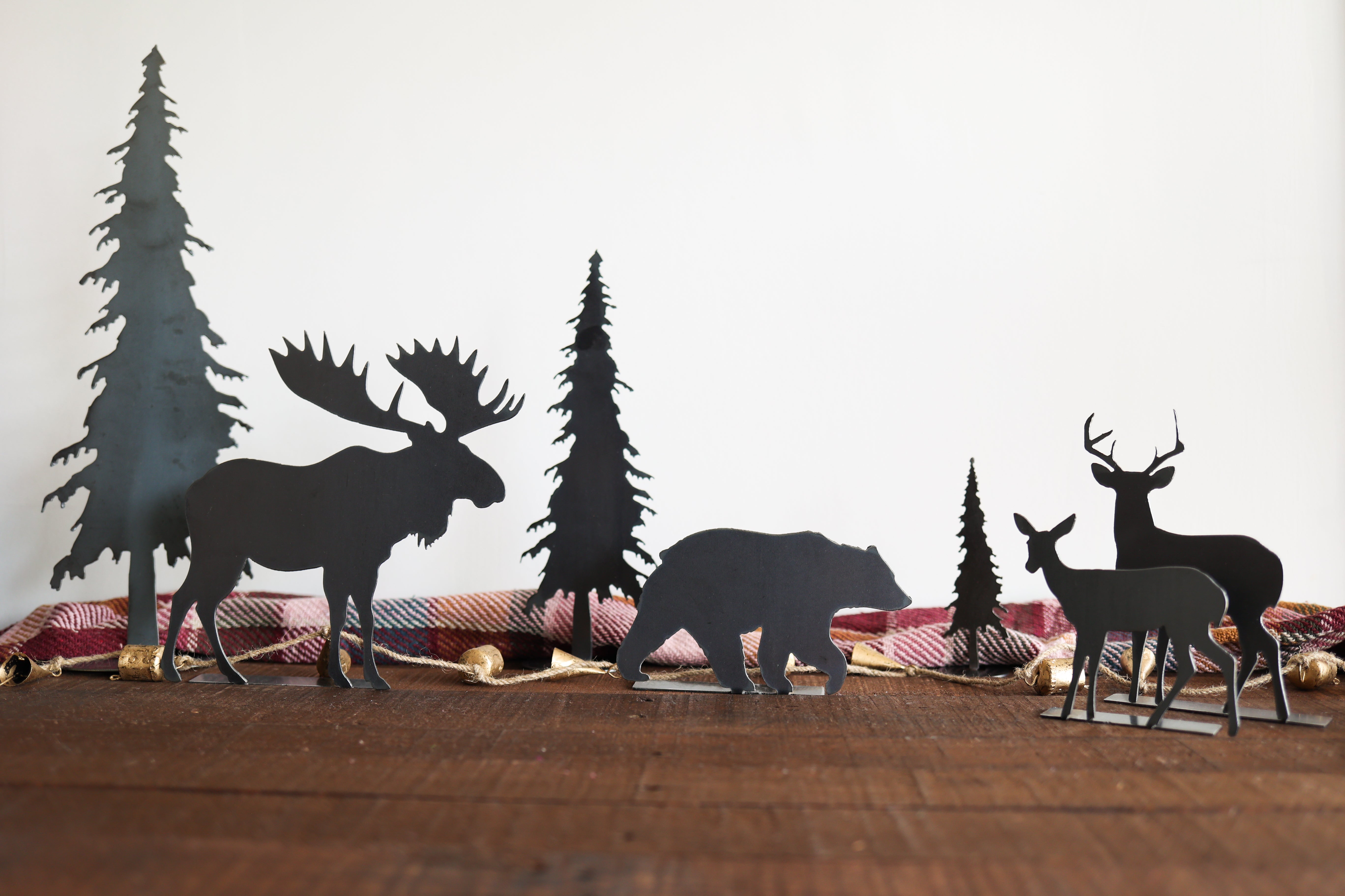 Doe Silhouette Woodland Statue