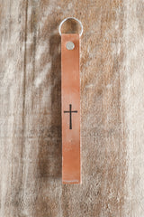 Christian Wristlet Engraved Leather