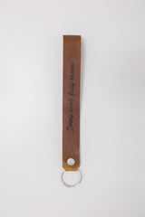 Deeply Loved, Fully Known Wristlet Engraved Leather