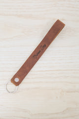 Choose Joy Wristlet Engraved Leather