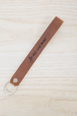 Be Still And Know Wristlet Engraved Leather