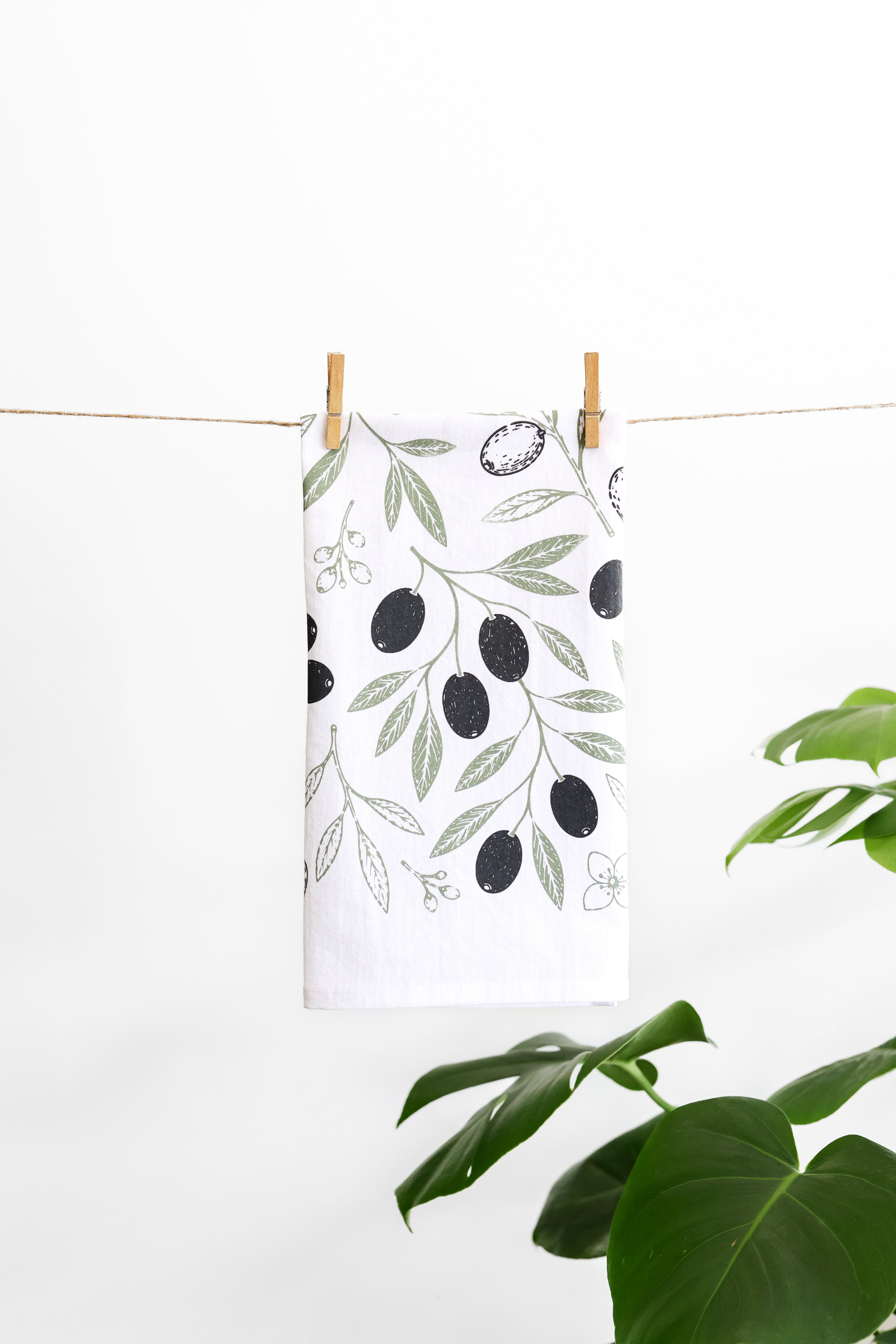 Olive Tea Towel