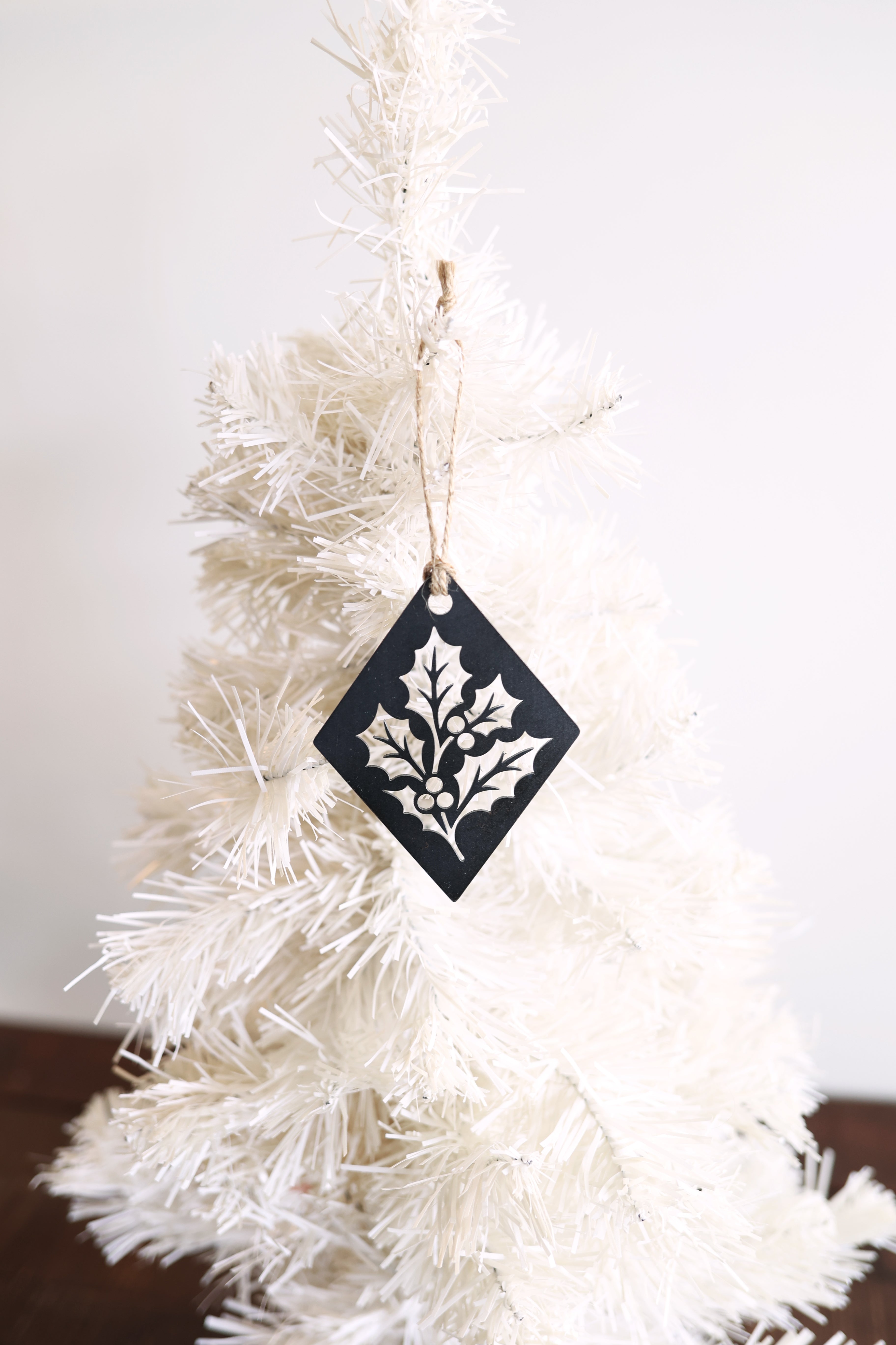 Holly Diamond Christmas Tree Ornament