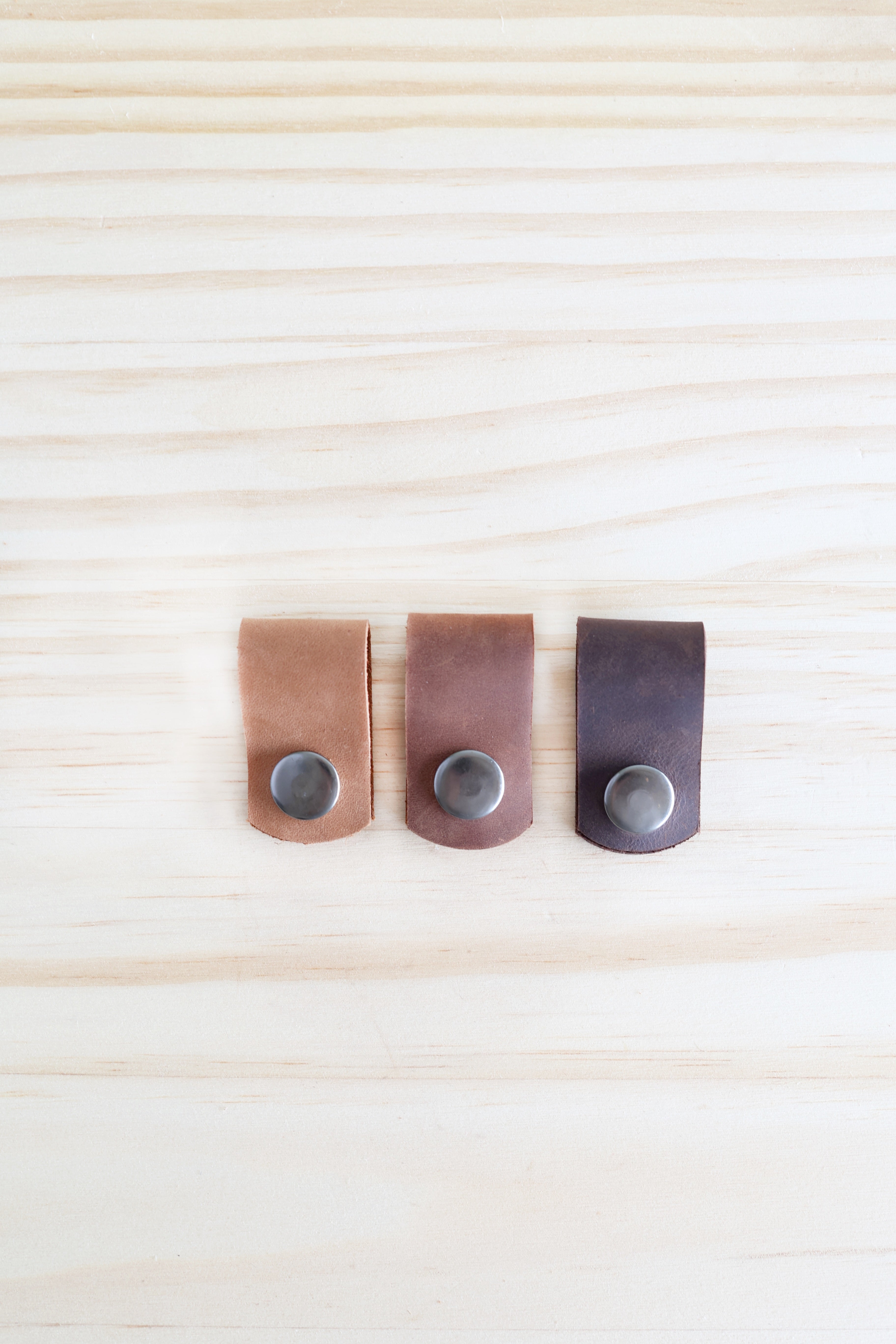 Leather Cord Keepers | set of 3