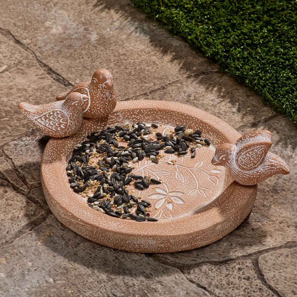 Little Flock Terracotta Bird Feeder