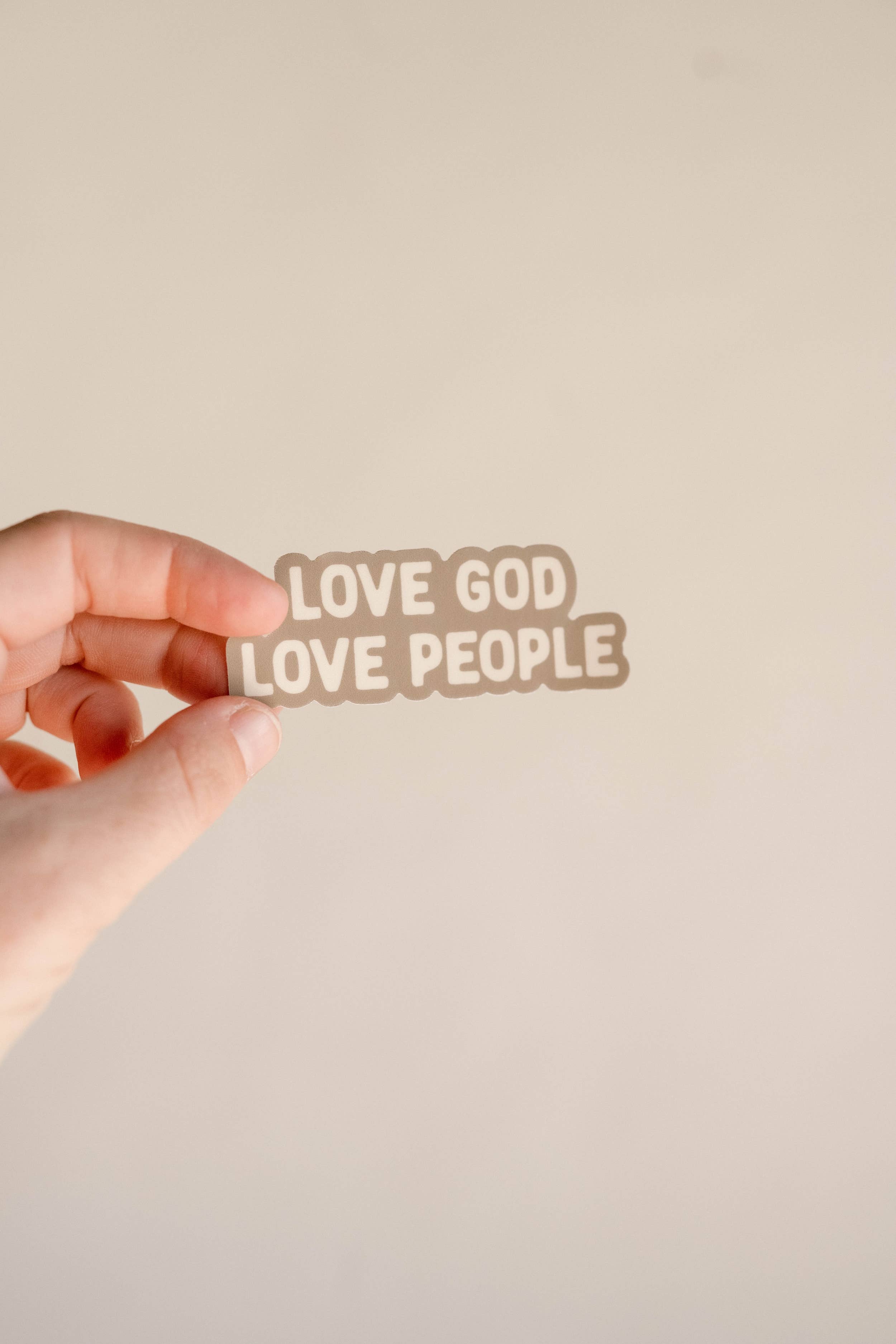 Love God Love People Sticker - Mens l Christian Sticker