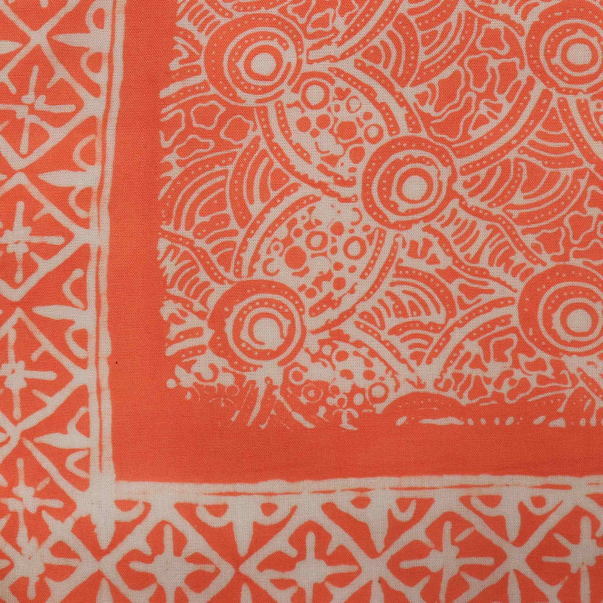 Batik Bandana - Soft Lightweight Cotton, Golden Iris, Peach