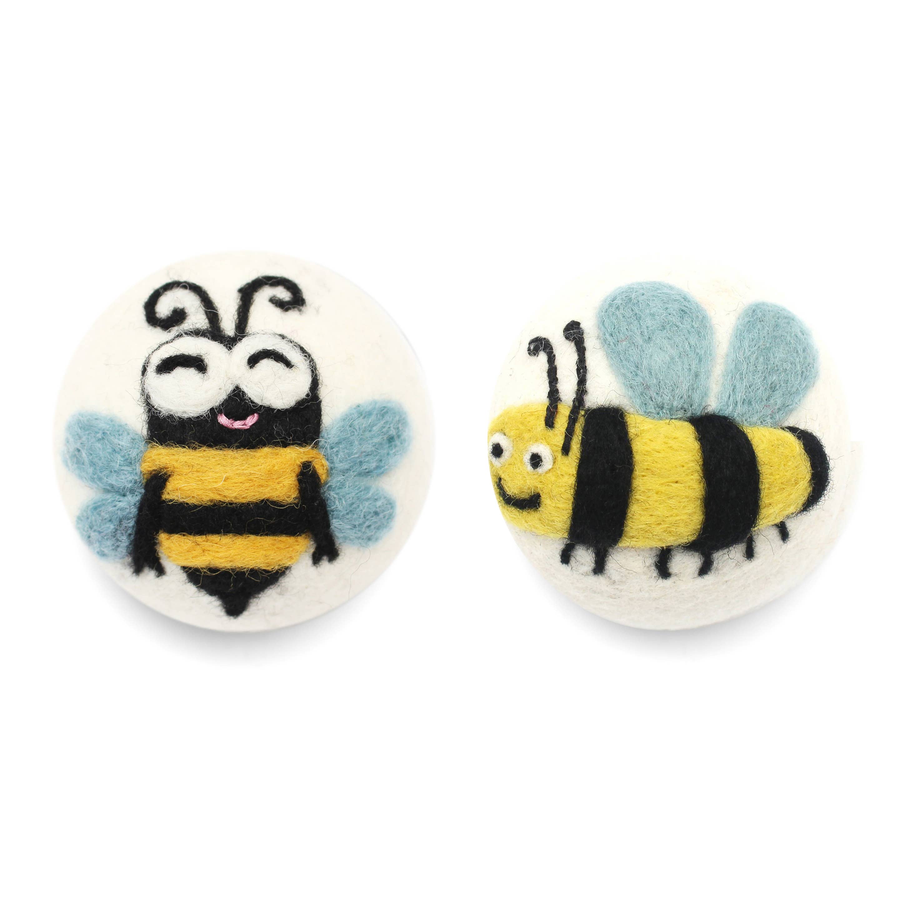 Bees: Eco Wool Dryer Balls Fair Trade