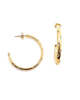 Elisha Diamond Crystal Hoop Earrings