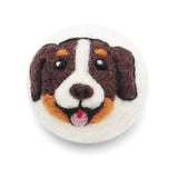 Dogs: Eco Wool Dryer Balls Fair Trade: Brown Dog