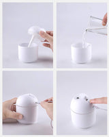 Mini Cool Mist Diffuser/Humidifier, Nightlight, 220ml, USB