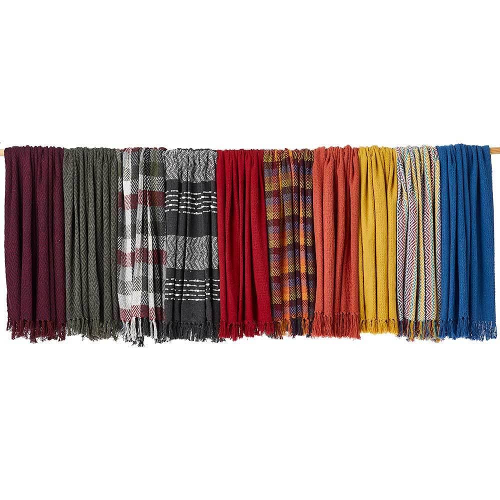 Plum Diamond Rethread Throw