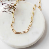 Gold Paperclip Necklace