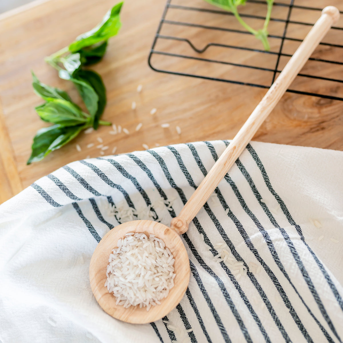 Hand Carved Wooden Spoon – Kendal Large Scoop