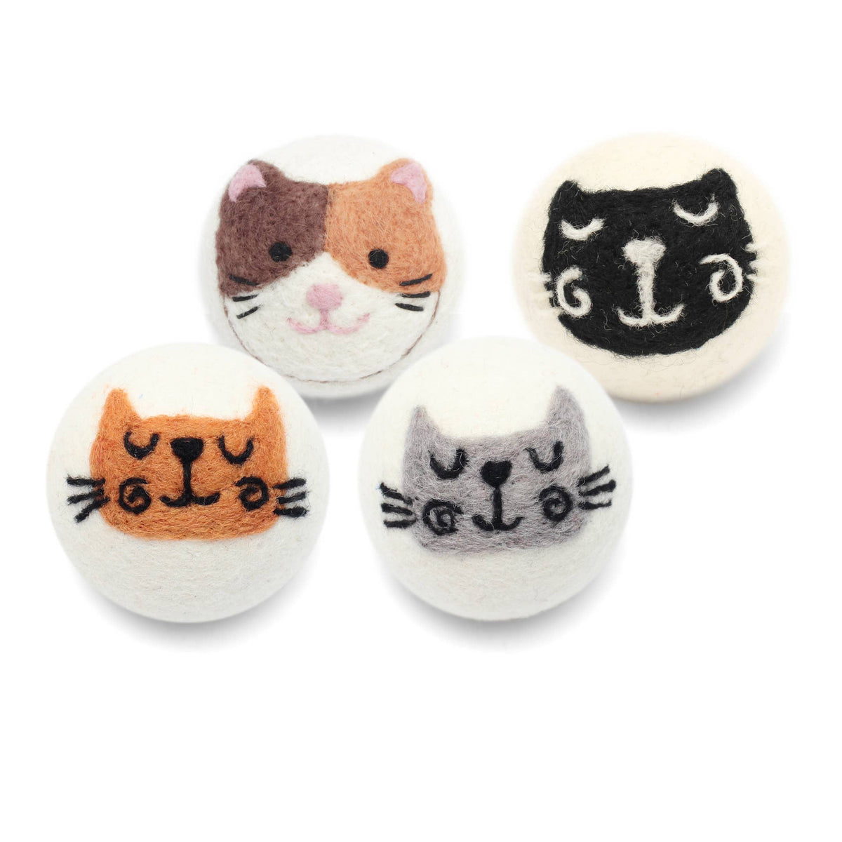 Cat Eco Wool Dryer Balls Fair Trade