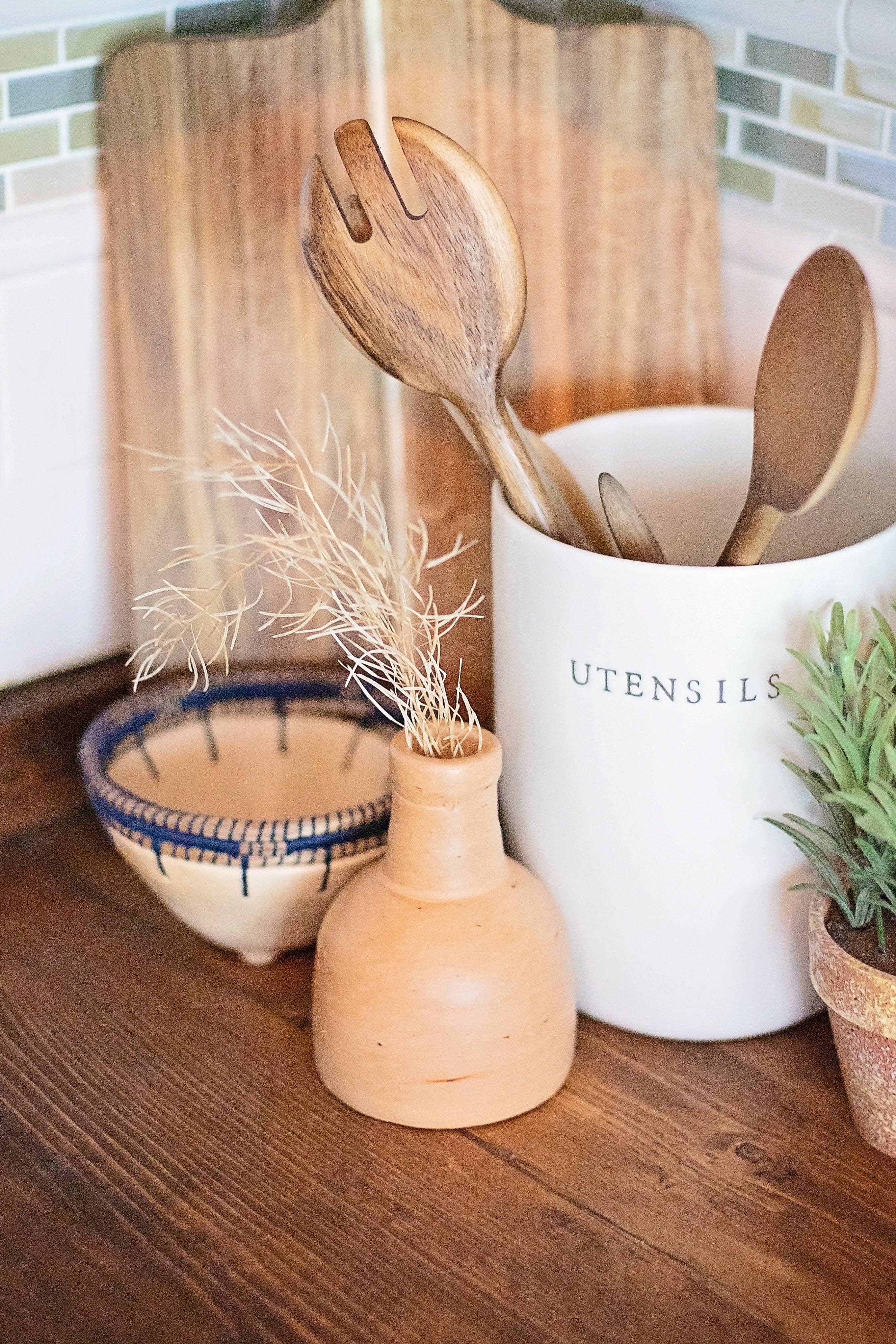 Round Terracotta Vase