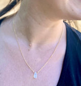 Mini Teardrop Moonstone Necklace