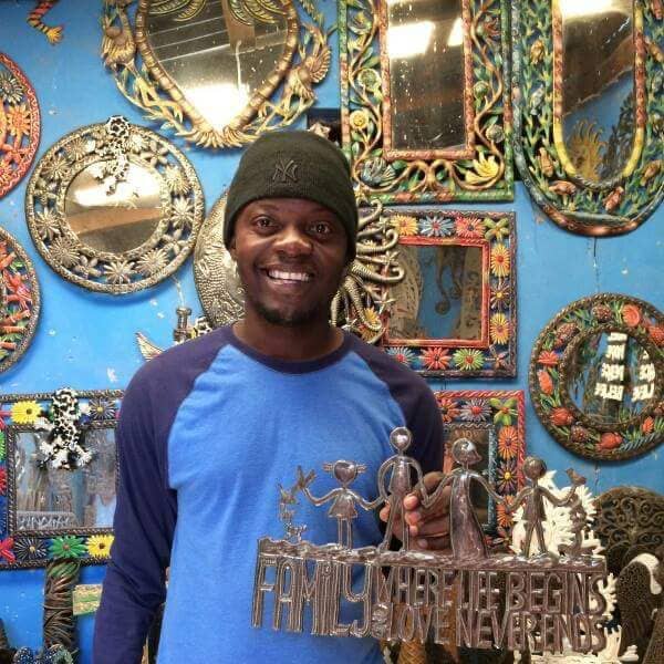Peace Standing Metal Art