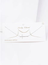 Sideway Christian Cross Necklace