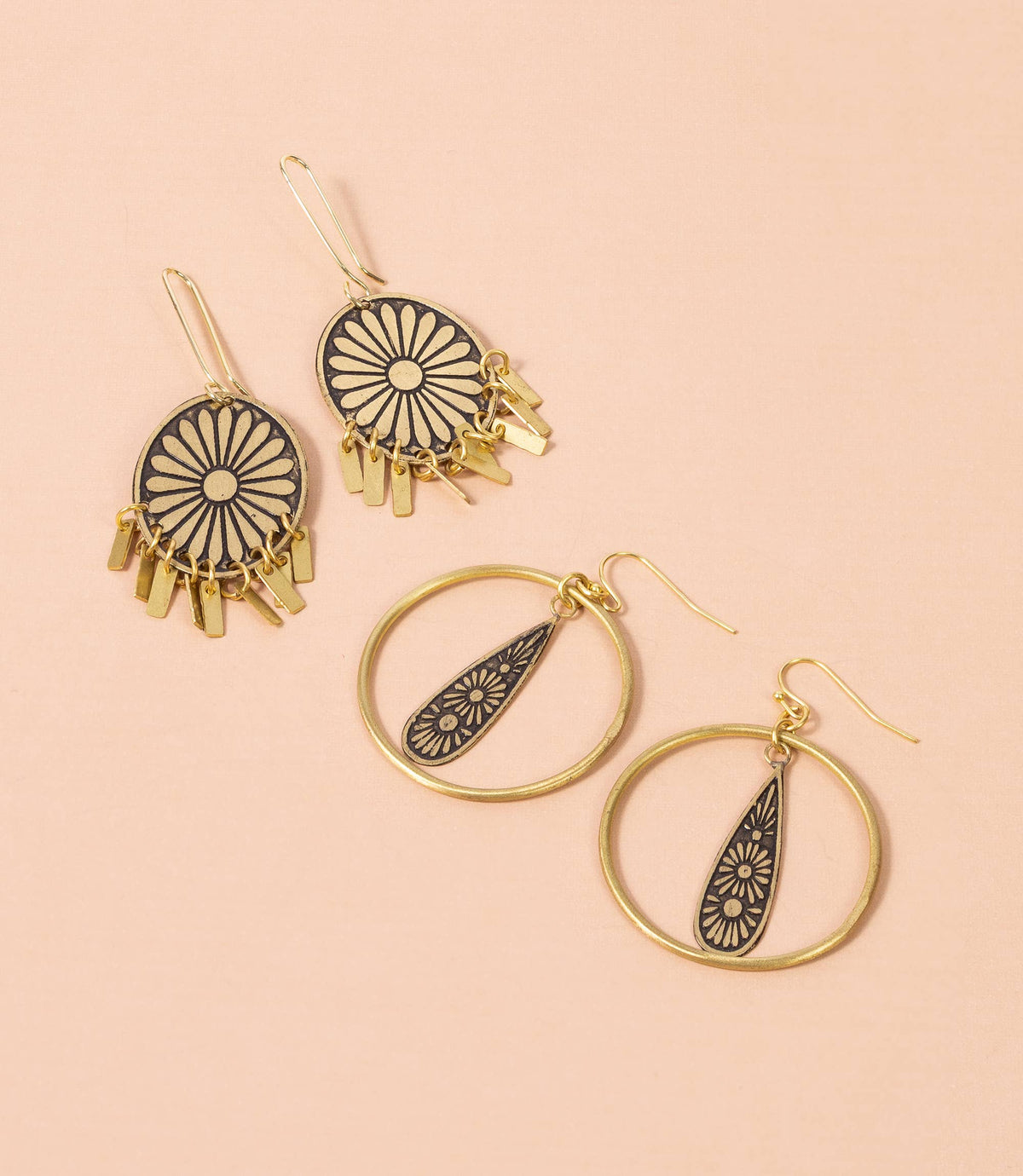 Nisha Teardrop Hoop Earrings