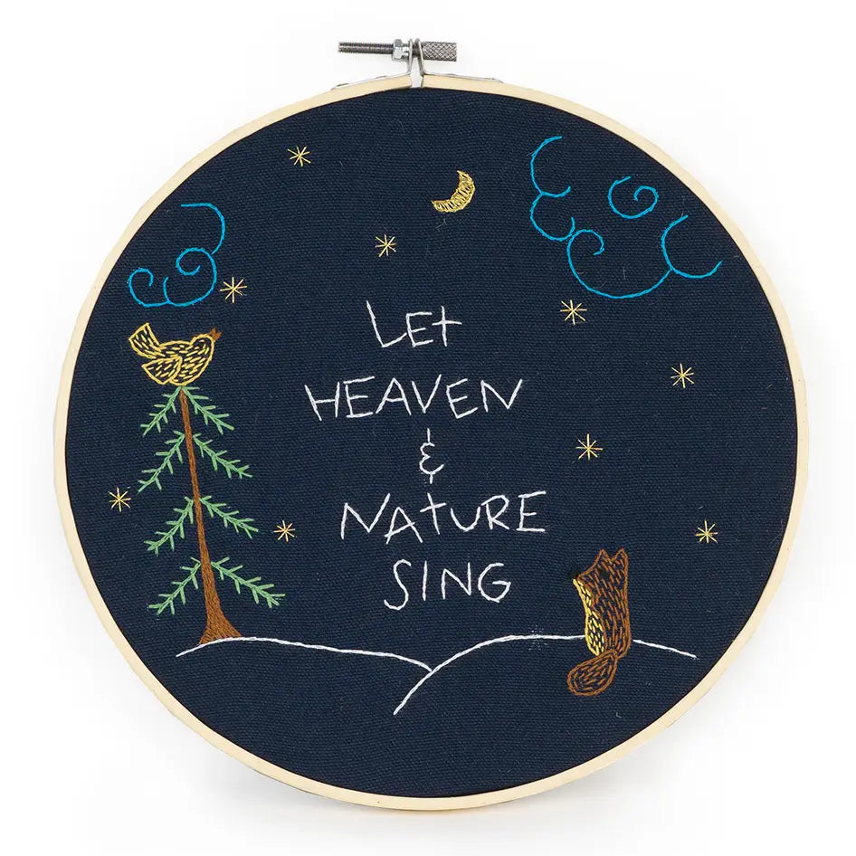 Let Heaven and Nature Sing Embroidery Hoop