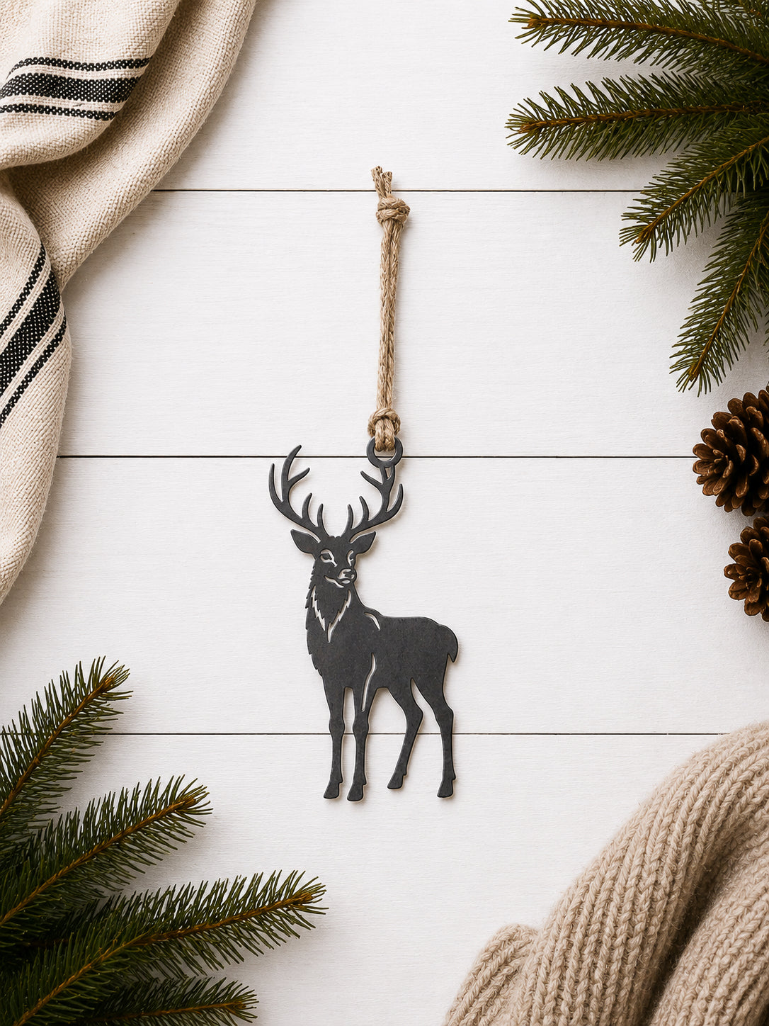 Deer Christmas Tree Ornament