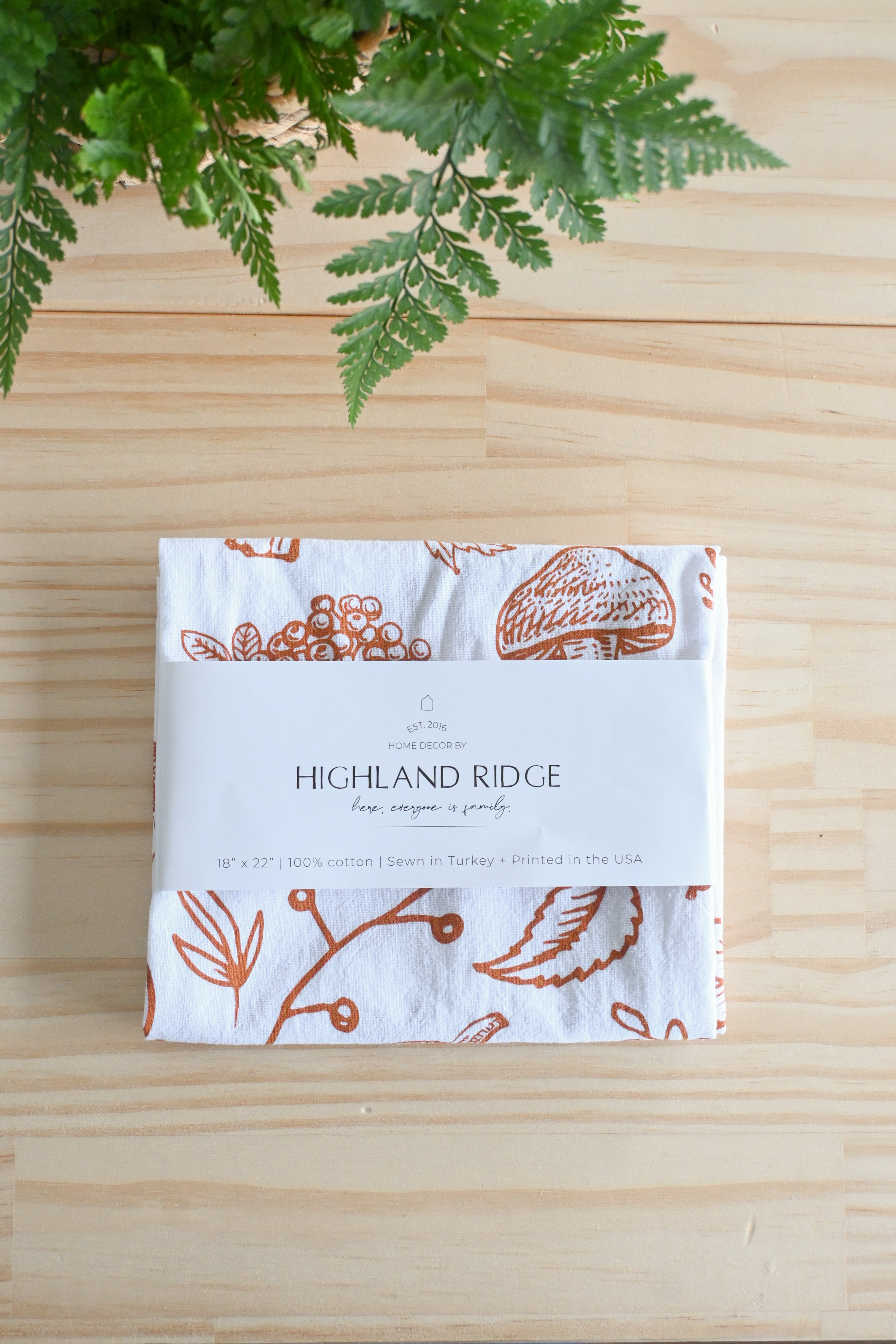 Autumn Woods Tea Towel