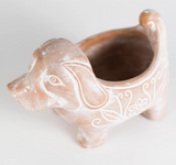 Terracotta Dog Planter