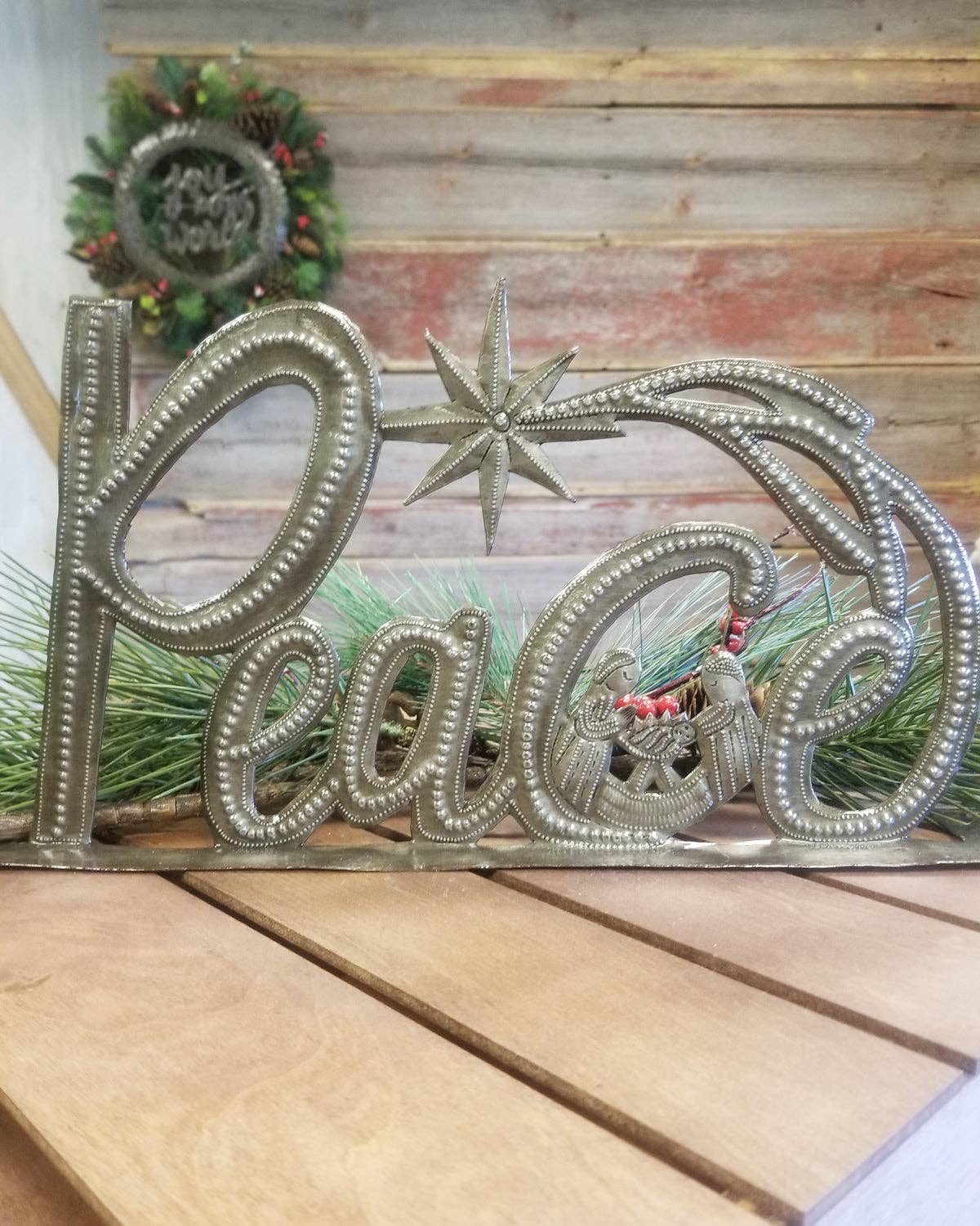 Peace Standing Metal Art
