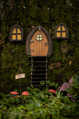 Fairy door with light and windows – Glow in The Dark