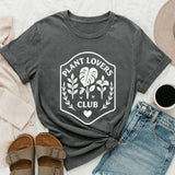 Plant Lovers Club T-Shirt – Botanical Graphic Tee
