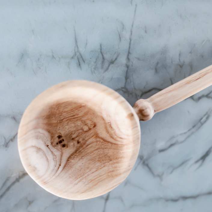 Hand Carved Wooden Spoon – Kendal Large Scoop