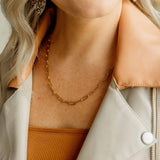 Gold Paperclip Necklace