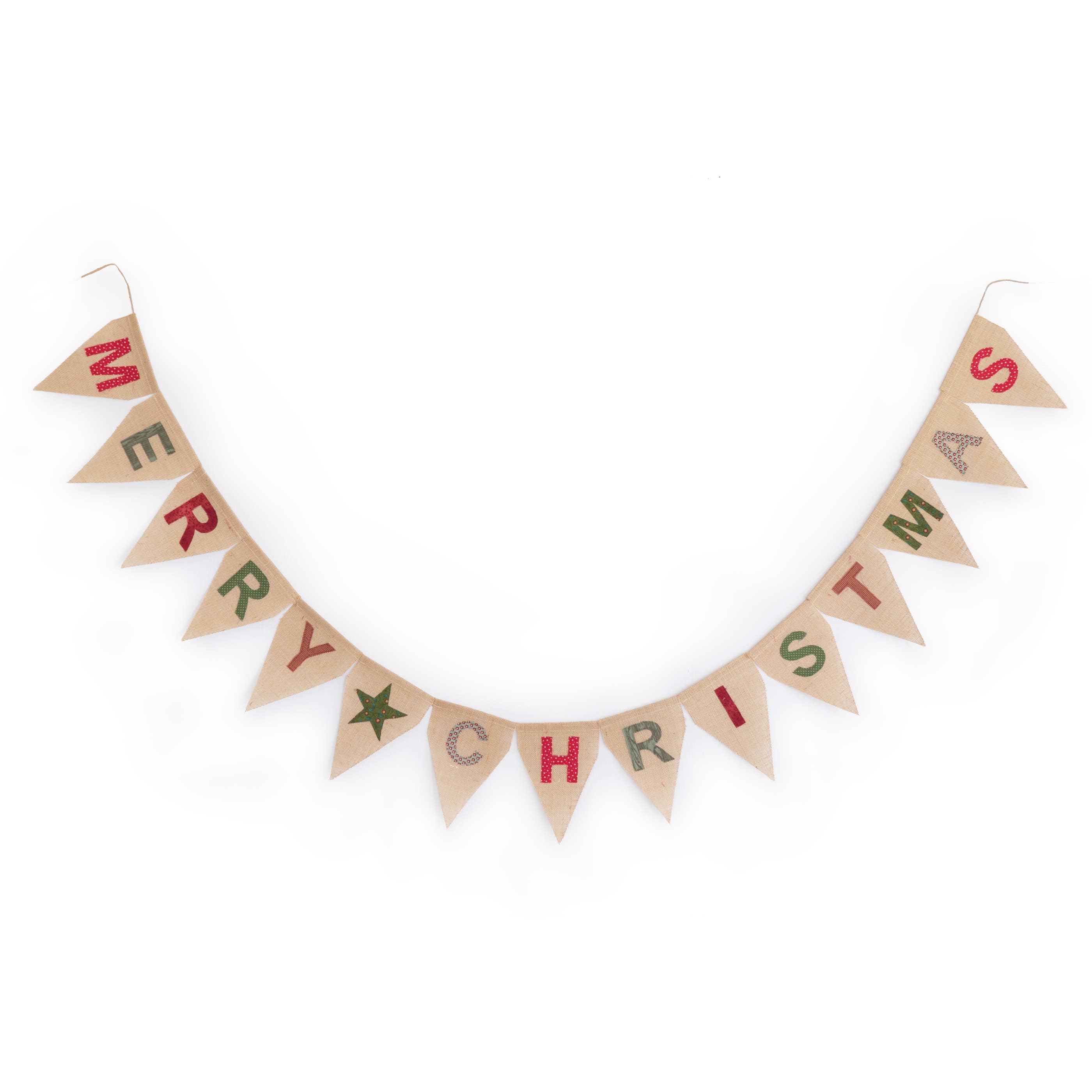 Merry Christmas Fabric Bunting