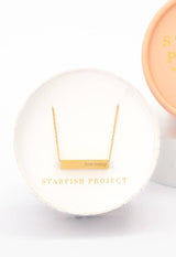 Walk Humbly Bar Necklace