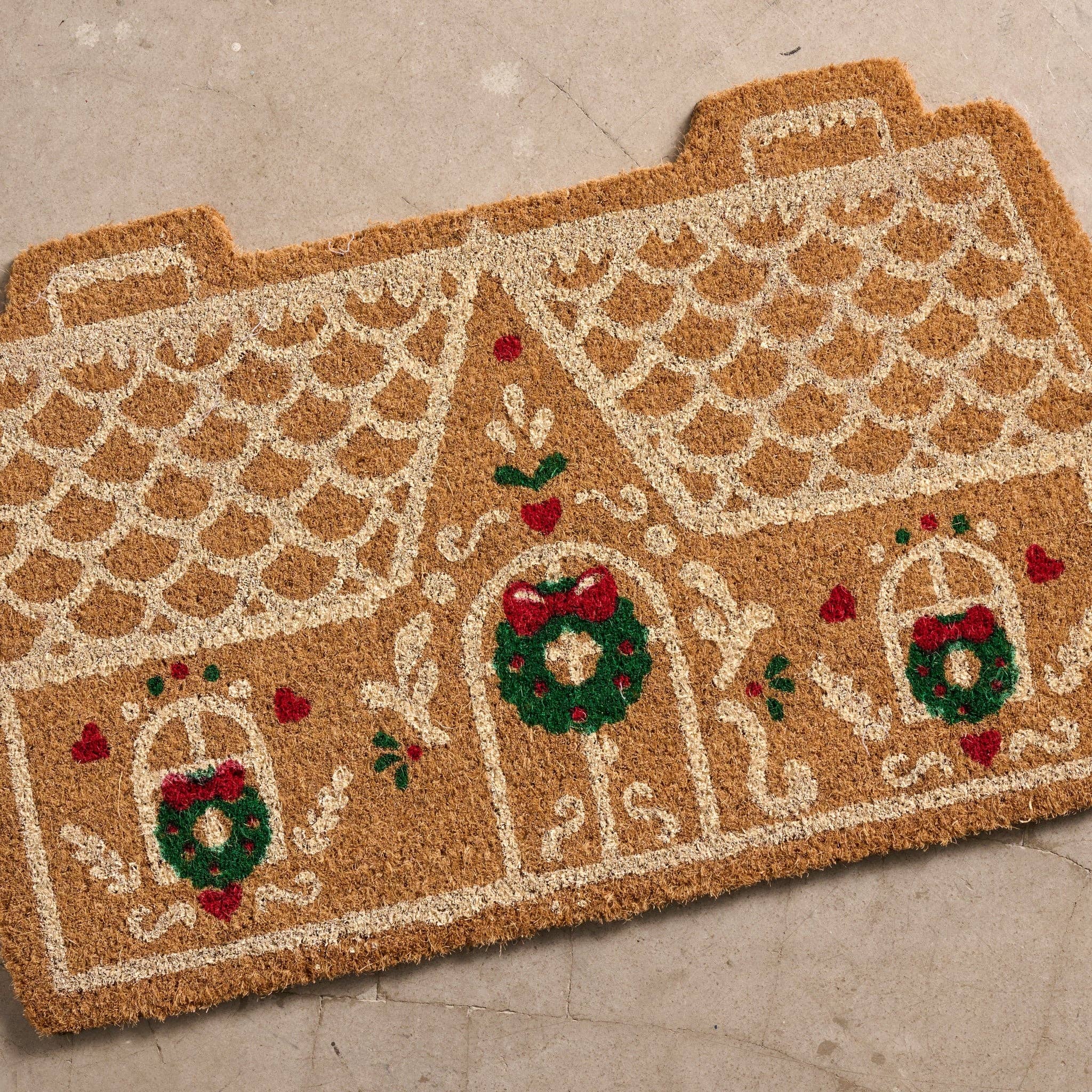Garam Coir Gingerbread House Door Mat
