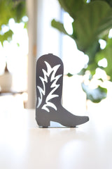 Cowgirl / Cowboy Boot Bookend | horse lover country western home decor bookcase organization book shelf gift for her gift for him