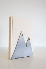 Mountain Bookend | outdoor lover home decor hiking adventurer bookcase organization book shelf gift for him