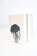 Jellyfish Bookend | ocean lover home decor bookcase organization book shelf under the sea