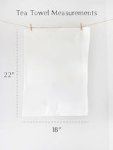 Flower Garden Tea Towel | floral tea towel wildflower garden spring kitchen towel farmhouse napkins basket liner gift wrap hand towel