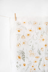 Flower Garden Tea Towel | floral tea towel wildflower garden spring kitchen towel farmhouse napkins basket liner gift wrap hand towel
