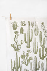 Cactus Tea Towel | desert tea towel southwestern kitchen towel farmhouse napkins basket liner gift wrap hand towel prickly pear succulent