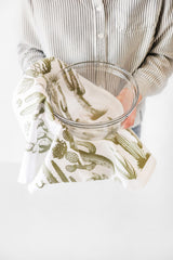 Cactus Tea Towel | desert tea towel southwestern kitchen towel farmhouse napkins basket liner gift wrap hand towel prickly pear succulent