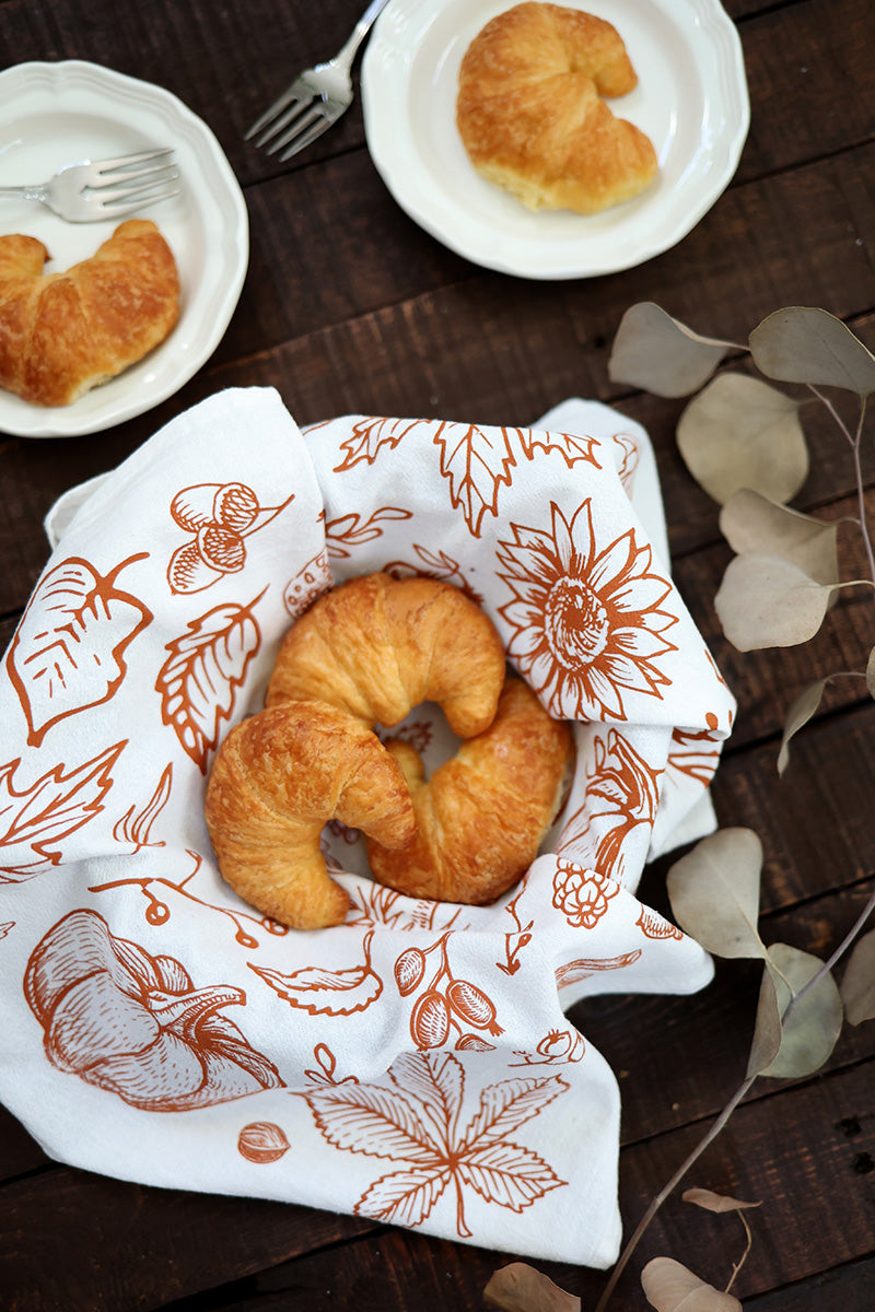 Autumn Woods Tea Towel