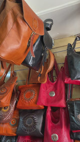 Large Flourish Leather Plant Hanger