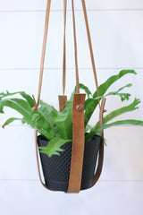 Large Flourish Leather Plant Hanger