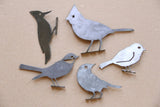 Metal Bird Statue - Mockingbird / Robin |  bird watcher garden gift bird art rustic outdoor decor